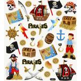 Cheap Stickers Creativ Company Klistermärken med glitterdetaljer pirater 1 ark