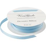 Decoration Ribbon, W: 6 mm, light blue, 15 m/ 1 roll