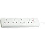 Brennenstuhl Power Strips & Branch Plugs Brennenstuhl 1150623454 4 Way Extension Socket with Neon Indicator White 5m