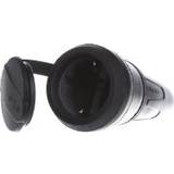 Black Splice Outlet Merten 173051 Safety mains socket Rubber 250 V Black IP44