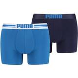 Puma Men's Underwear Puma Placed Logo Boxers 2-pack - Blue/Navy