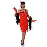 Partychimp Karnival 81026 1920's Red Flapper Dress Costume, Women, Medium