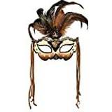 Boland 10130787 Voodoo Mamba Eye Mask, Brown, Standard Size