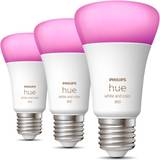Philips Hue White Ambiance LED Lamps 6.5W E27 3-pack