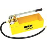 Rems 115000 R Push Hand Pump for Pressure/Leakage Piping Systems, Test Range ≤ 6 MPa/60 Bar/870 PSI for Sanitar/Heating, Yellow, Small