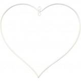 Heart, size 13x13 cm, thickness 25 mm, white, 10 pc/ 1 pack