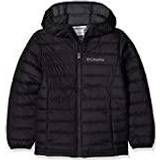 Removable Hood Outerwear Columbia Boy's Powder Lite Hooded Jacket - Black