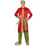 Th3 Party ATOSA 22783 Costume Hindu Bollywood Man M-L Red-Carnival