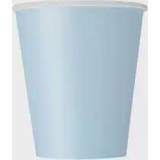 Unique Party 270 ml Baby Blue Paper Cups, Pack of 14