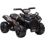 Plastic ATVs Homcom Reiten Kids Ride-on Four Wheeler ATV Car with Real Working Headlights Black