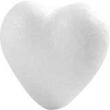Creotime Heart, H: 6 cm, white, 5 pc/ 1 pack