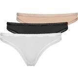 Calvin Klein Bottoms Up Bikini Briefs 3-pack - Black/White/Honey Almond