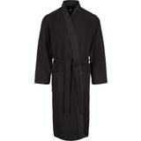 Black - Men Robes HUGO BOSS Jacquard Logo Dressing Gown - Black
