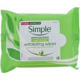 Facial simple wash Simple Exfoliating Facial Wipes 25 pcs