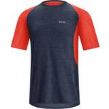 Gore Sportswear Garment Tops Gore R5 Running T-shirts Men - Orbit Blue/Fireball