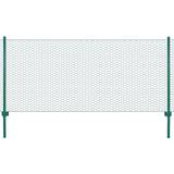 vidaXL Wire Mesh Fence with Posts