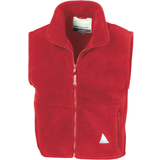 Zipper Fleece Vests Children's Clothing Result Kid's Anti-Pill Polar-Therm® Fleece Bodywarmer/Gilet - Red