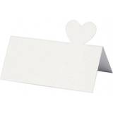Place Cards, size 8x8,5 mm, 120 g, white, 20 pc/ 1 pack