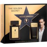 Antonio Banderas Men Gift Boxes Antonio Banderas The Golden Secret Gift Set 50ml EDT 100ml A/Shave Balm
