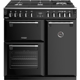 Touchscreen Gas Cookers Stoves Richmond Deluxe 90cm Dual Fuel Black