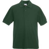 Green Polo Shirts Children's Clothing Fruit of the Loom Kid's 65/35 Pique Polo Shirt - Bottle Green