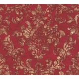 Living Walls A.S. Création Non-Woven Wallpaper New Studio 2.0 Edition 2 Wallpaper with Ornaments Baroque Used Glam 10.05 m x 0.53 m red Gold 374131 37413-1,Red, Gold, Ornament