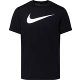 M T-shirts Nike Kid's Park 20 Swoosh T-shirt - Black/White