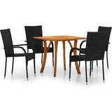 vidaXL 3071871 Patio Dining Set, 1 Table incl. 4 Chairs