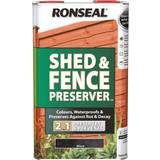Ronseal Black - Wood Protection Paint Ronseal Shed and Fence Preserver Wood Protection Black 5L