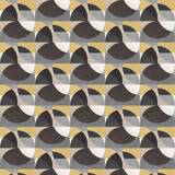 Galerie Elle Decoration Geometric Black Gold Cream Wallpaper