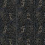Cole & Son Pavo Parade Wallpaper Pearwood Collection Metallic Bronze on Midnight Roll