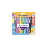 Paper Mate Flair Pen, 1.1mm Medium Tip, Tropical Colours, Pack of 12