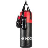 Black Boxing Sets My Hood Punching Bag with Gloves Jr 10kg