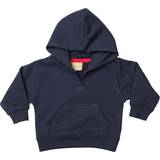 9-12M Hoodies Children's Clothing Larkwood Baby's Hooded Sweatshirt - Navy