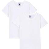 Lace T-shirts Petit Bateau Girl's S/S T-shirt 2-pak - White (A01fy-00)