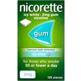 Chewing Gum - Nicotine Gums Medicines Nicorette Icy White 2mg 105pcs Chewing Gum