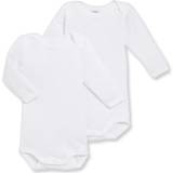 24-36M Bodysuits Children's Clothing Petit Bateau Babies L/S Bodysuit 2-Pack - White (A01T3-00)
