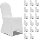 vidaXL Stretch 18-pack Loose Chair Cover White