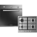 Single gas oven and hob Baumatic BGPK600X Stainless Steel