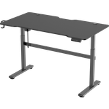 Deltaco DT420 Electric Gaming Desk - Black, 1400x750x1180mm