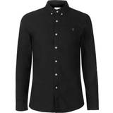 Clothing FARAH Brewer Slim Fit Organic Cotton Oxford Shirt - Black