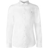 Shirts on sale FARAH Brewer Slim Fit Organic Cotton Oxford Shirt - White