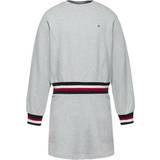 Elastane - Sweatshirt dresses Tommy Hilfiger Global Stripe Knit Dress - Light Grey Heather (KG0KG06215)