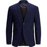S Blazers Jack & Jones Single Button Super Slim Fit Kavaj - Blue/Medieval Blue