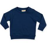 Blue Sweatshirts Children's Clothing Larkwood Baby's Crew Neck Sweatshirt with Shoulder Poppers - Navy