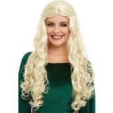 History Long Wigs Fancy Dress Smiffys Medieval Dragon Goddess Wig