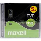 Maxell DVD+R 4.7GB 16x Jewelcase 5-Pack