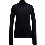Adidas Sportswear Garment Base Layers adidas Primeknit Mid Layer Shirt Women - Black Melange/Grey