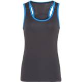 Tridri Panelled Fitness Vest Women - Charcoal/Sapphire