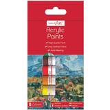Work of Art Hard-Wearing Acrylic Paint Tubes Assorted Pack of 12